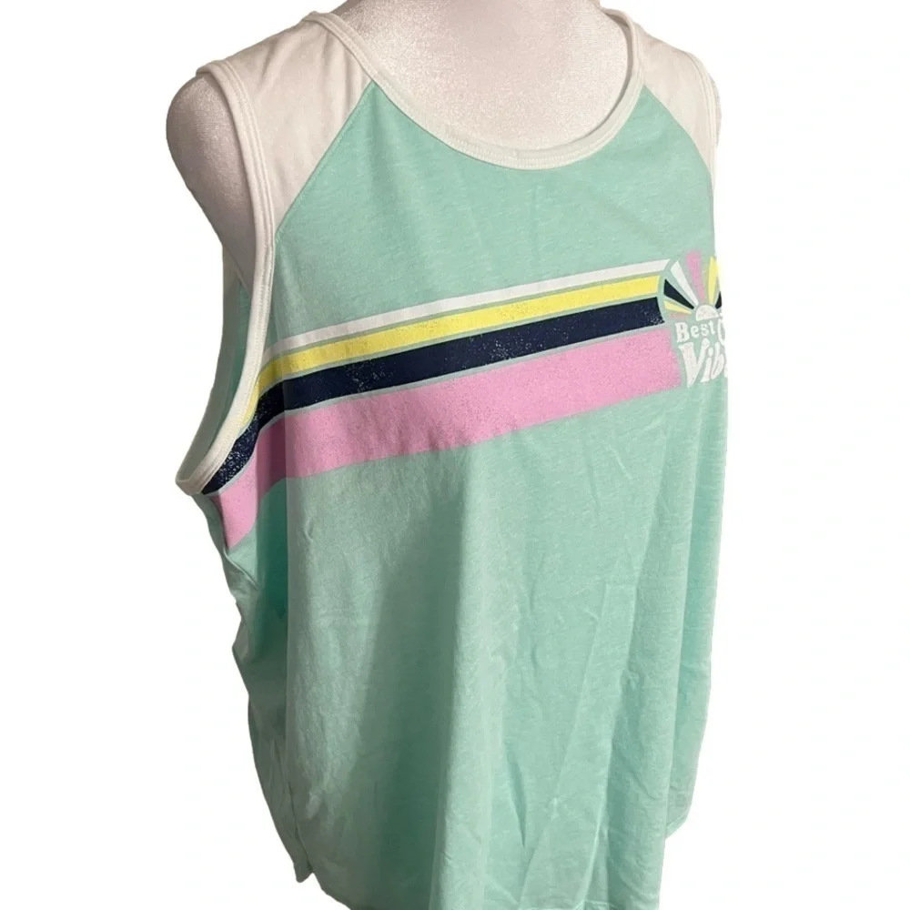 JUSTICE Beach Coast Vibes Tank Top Plus Girl Size 24